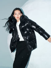Women's Hooded Quilted Goose Down Jacket
